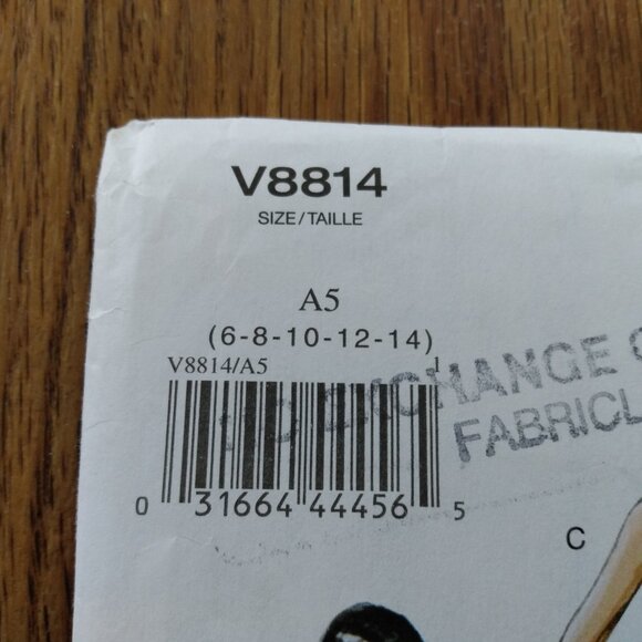 Vogue 8814 Sleeveless Dress Sewing Pattern 6-14 UNCUT - Picture 3 of 15